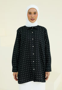 Humraa Polka Top (Black)