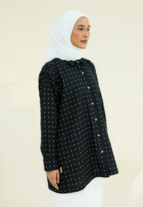 Humraa Polka Top (Black)