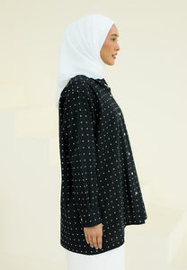 Humraa Polka Top (Black)