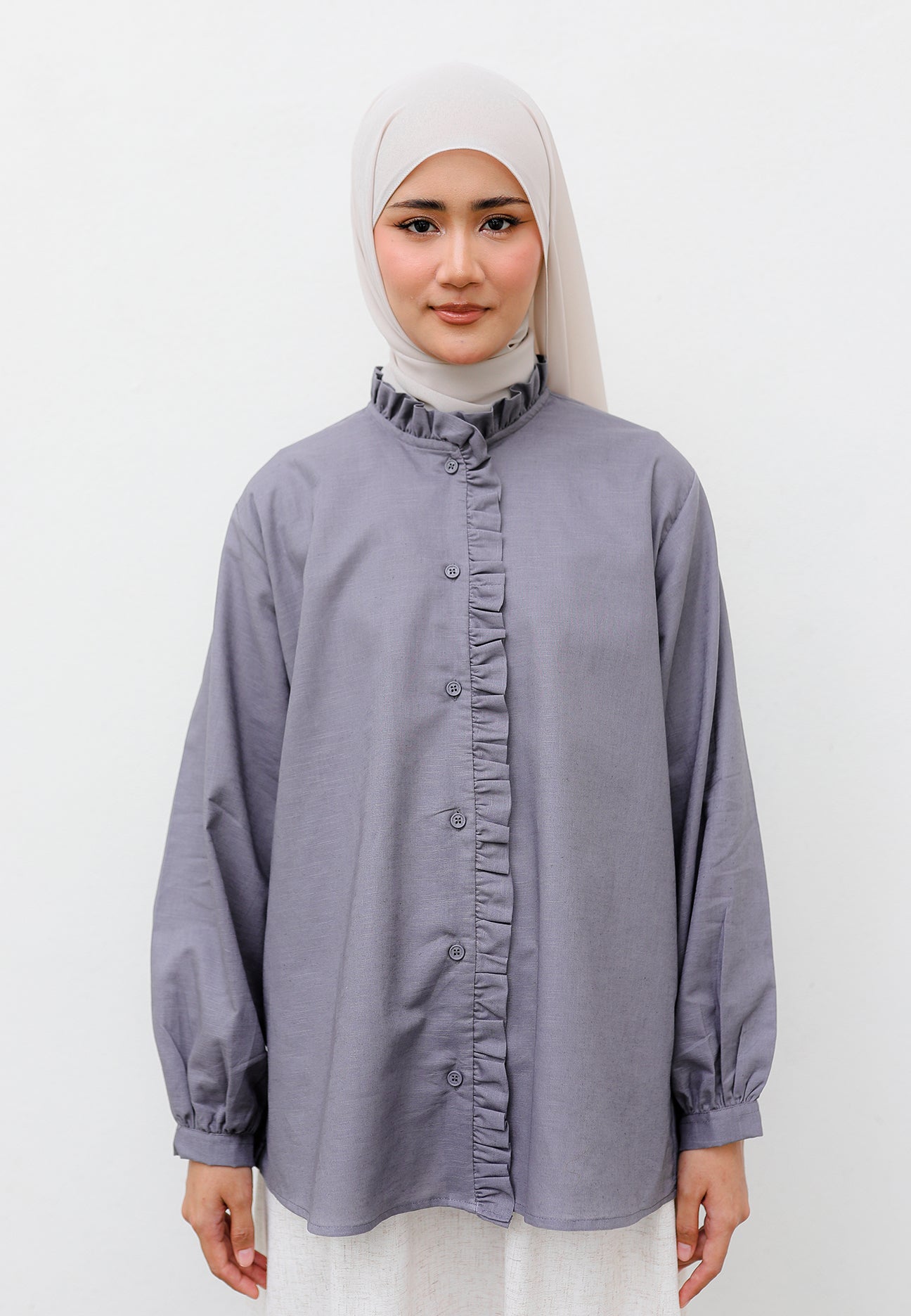 Neeya Ruffles Top (Grey)