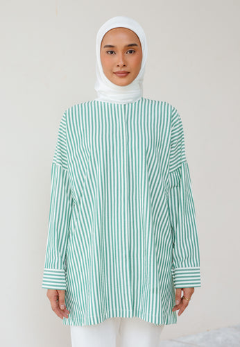 Emma Stripe Top (Green)