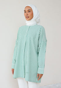 Emma Stripe Top (Green)