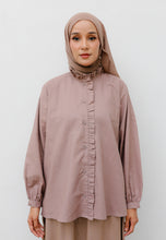 Load image into Gallery viewer, Neeya Ruffles Top (Dusty Brown)
