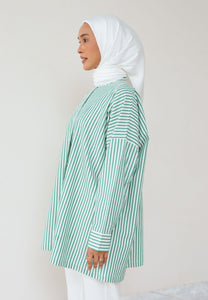 Emma Stripe Top (Green)