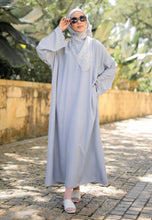 Load image into Gallery viewer, Balqis Scallop Kaftan (Dusty Blue)