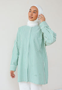 Emma Stripe Top (Green)