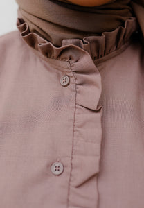 Neeya Ruffles Top (Dusty Brown)
