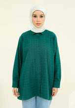 Load image into Gallery viewer, Humraa Polka Top (Emerald Green)