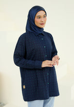 Load image into Gallery viewer, Humraa Polka Top (Dark Blue)