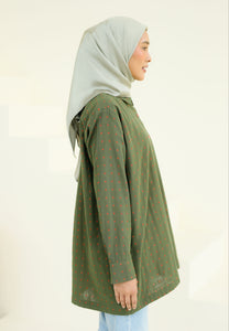 Humraa Polka Top (Olive Green)