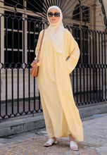 Load image into Gallery viewer, Balqis Scallop Kaftan (Dusty Yellow)
