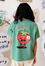 Load image into Gallery viewer, Kids T-Shirt STRAWBERRY (Dusty Green)