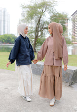 Load image into Gallery viewer, Neeya Ruffles Top (Midnight Blue)