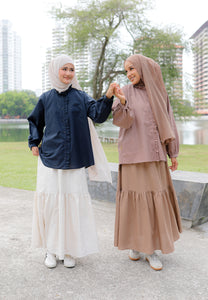 Neeya Ruffles Top (Midnight Blue)