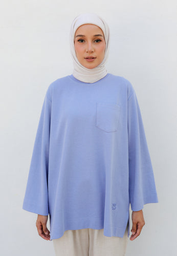 Zen Boxy T-Shirt (Sky Blue)