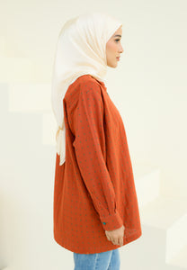 Humraa Polka Top (Burnt Orange)