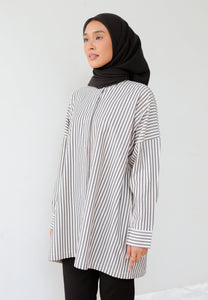 Emma Stripe Top (Black)