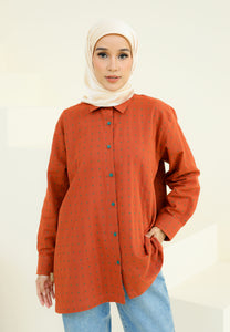 Humraa Polka Top (Burnt Orange)