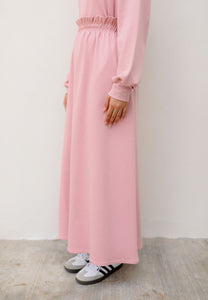 Zoe Flare Skirt (Pastel Pink)