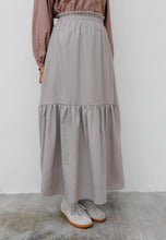 Load image into Gallery viewer, Nora Tiered Skirt (Soft Grey)