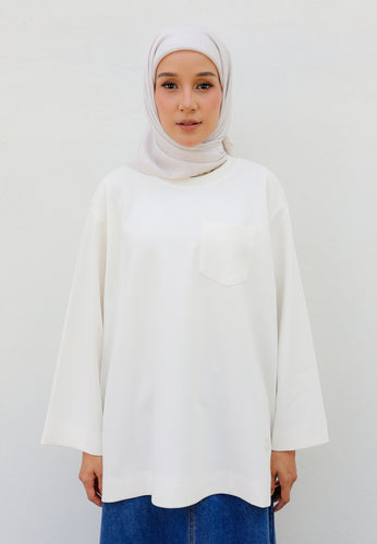 Zen Boxy T-Shirt (Off White)