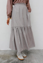 Load image into Gallery viewer, Nora Tiered Skirt (Soft Grey)