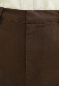 Izzy Twill Skirt (Dark Choco)