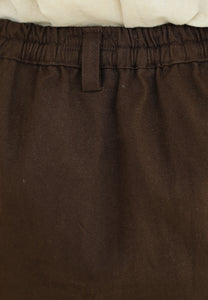 Izzy Twill Skirt (Dark Choco)