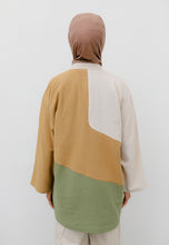 Load image into Gallery viewer, Zeera Patches Top (Mustard Green)