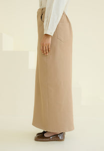 Izzy Twill Skirt (Brown)