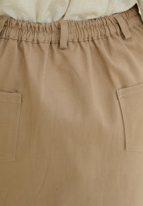 Izzy Twill Skirt (Brown)