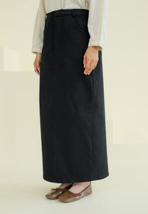 Izzy Twill Skirt (Black)