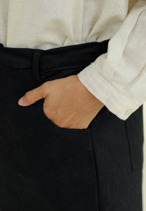 Izzy Twill Skirt (Black)