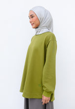 Load image into Gallery viewer, Zoe Curved T-Shirt (Olive Green)