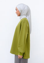 Load image into Gallery viewer, Zoe Curved T-Shirt (Olive Green)