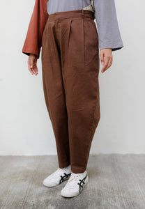 Malia Barrel Pants (Dark Choco)