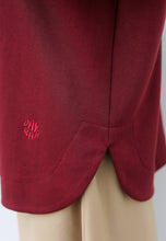 Load image into Gallery viewer, Zoe Curved T-Shirt (Maroon)
