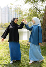 Load image into Gallery viewer, Zen Boxy T-Shirt (Steel Blue)