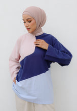 Load image into Gallery viewer, Zeera Patches Top (Blue Pink)