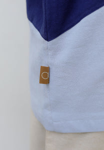 Zeera Patches Top (Blue Pink)