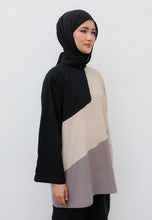 Load image into Gallery viewer, Zeera Patches Top (Black Nude)