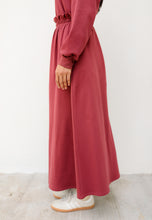 Load image into Gallery viewer, Zoe Flare Skirt (Maroon)