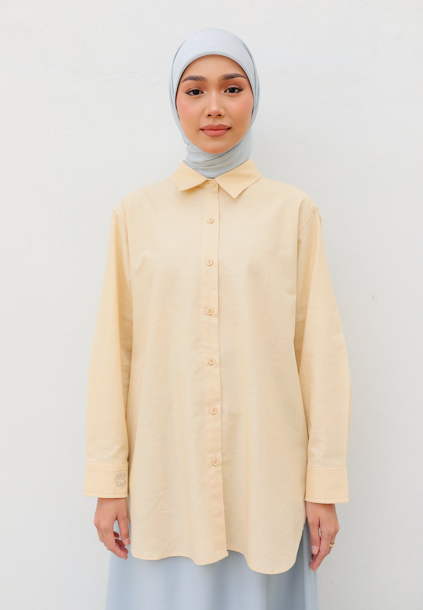 Erum Linen Top (Butter Yellow)