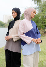 Load image into Gallery viewer, Zeera Patches Top (Blue Pink)