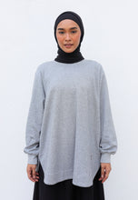 Load image into Gallery viewer, Zoe Curved T-Shirt (Melange Grey)