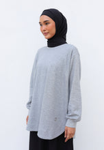 Load image into Gallery viewer, Zoe Curved T-Shirt (Melange Grey)