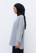 Load image into Gallery viewer, Zoe Curved T-Shirt (Melange Grey)