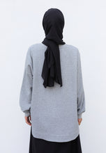 Load image into Gallery viewer, Zoe Curved T-Shirt (Melange Grey)