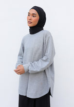 Load image into Gallery viewer, Zoe Curved T-Shirt (Melange Grey)