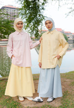Load image into Gallery viewer, Erum Linen Top (Butter Yellow)